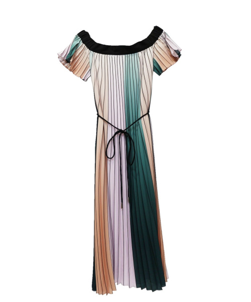 中古 古着通販 Ted Baker テッドベイカー プリーツワンピース マルチカラー サイズ Size 1 ブランド 古着通販 トレファク公式 Trefac Fashion