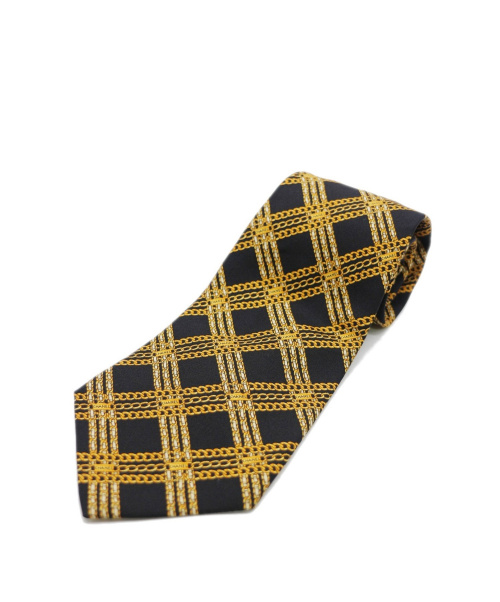 CHANEL（シャネル）CHANEL (シャネル) ネクタイ ブラック×ゴールド サイズ:不明の古着・服飾アイテム