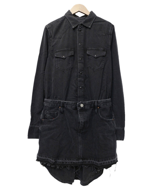 中古 古着通販 Diesel ディーゼル デニムワンピース ブラック サイズ M ブランド 古着通販 トレファク公式 Trefac Fashion