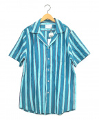 THE SILTED COMPANY（ザシルテッッドカンパニー）の古着「ストライプオープンカラーシャツ」｜ブルー