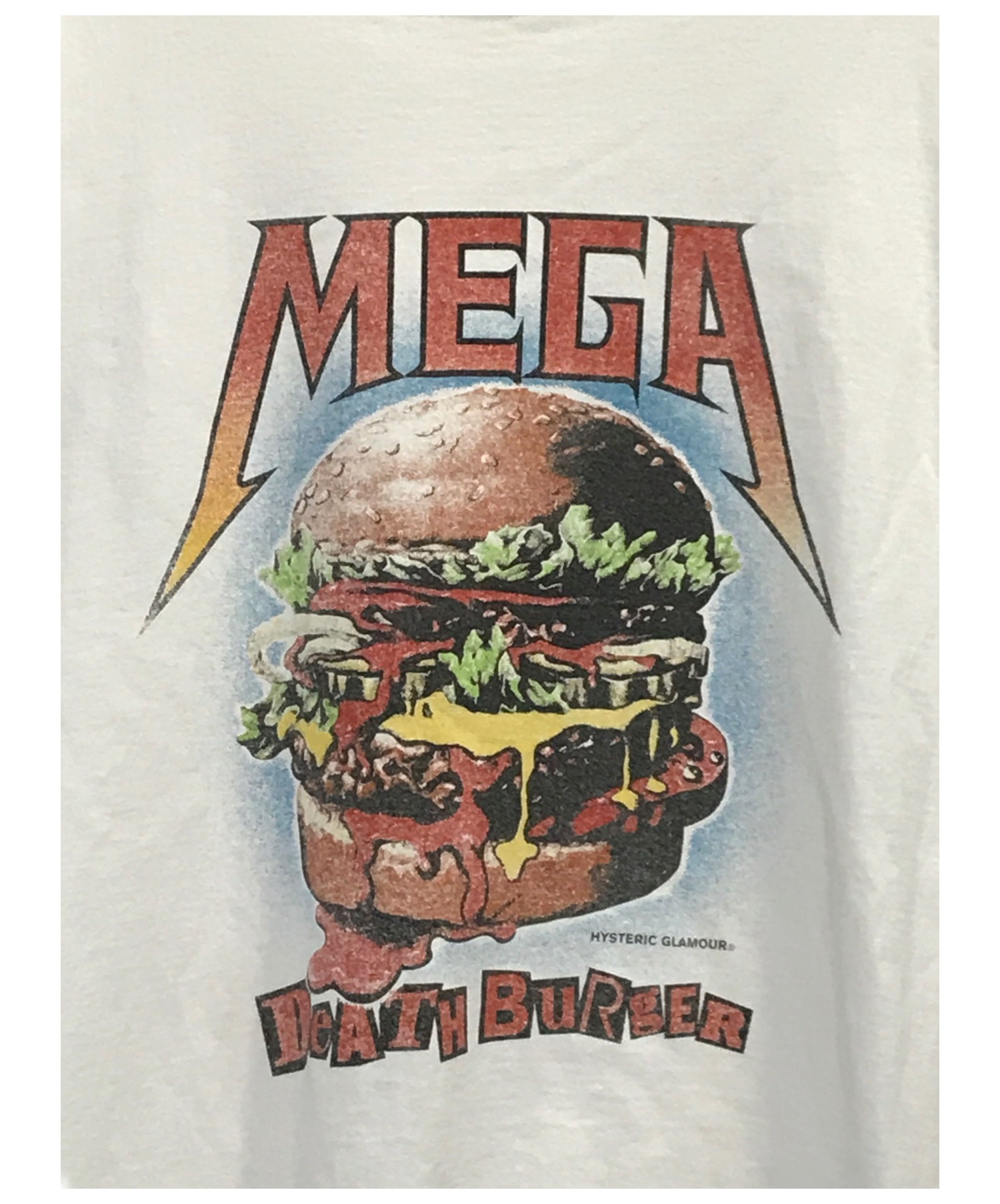 Free Size経典ブランドヒステリックグラマー Mega Death Burger プリント Tシャツ Tシャツ カットソー 半袖 袖なし レディースfree Size 11 642 Artescantadas Com Br