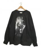 TAAKK（ターク）の古着「LAYERED LION long Sleeve T-Shirt」｜ブラック
