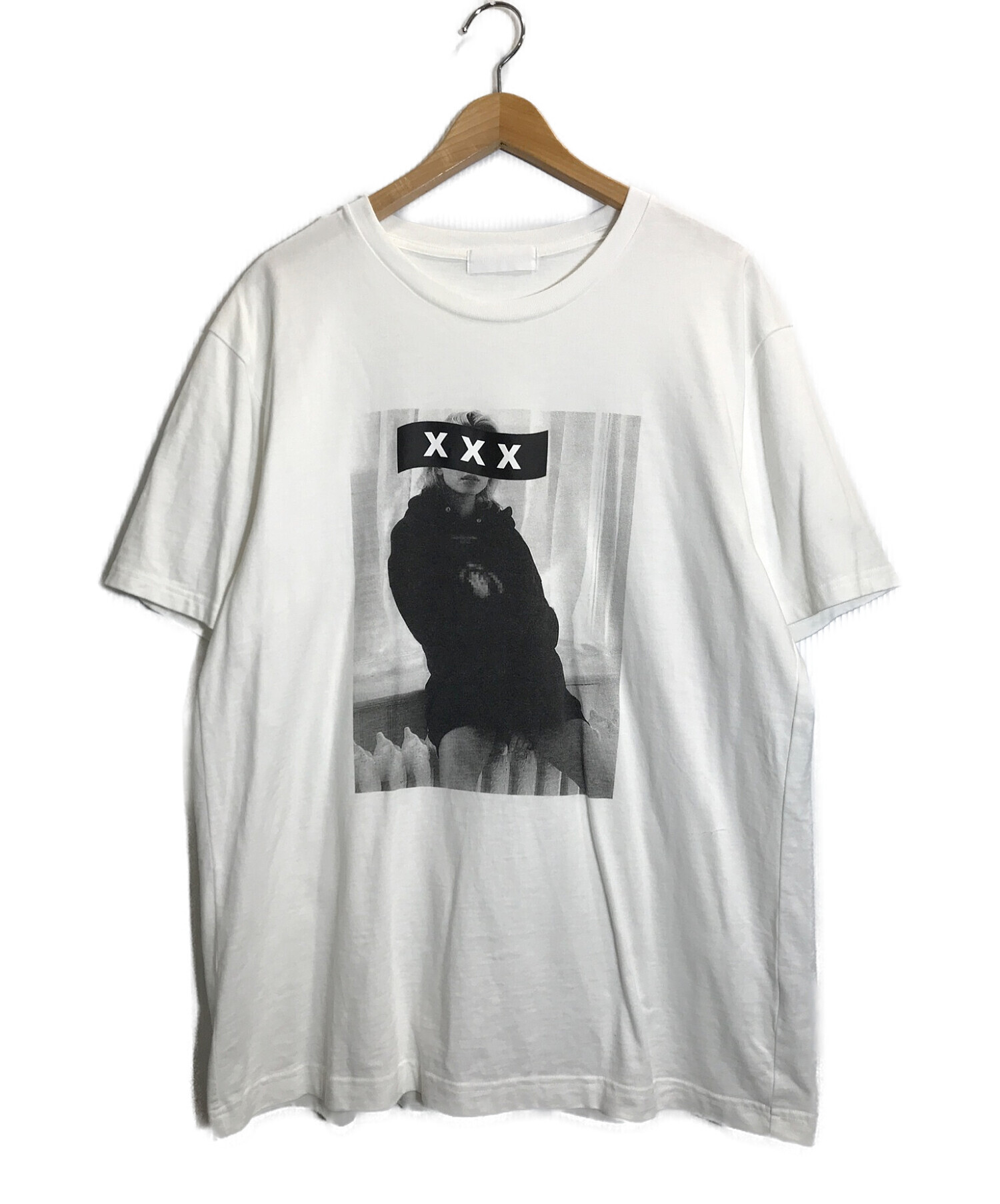 GOD SELECTION XXX (ゴットセレクショントリプルエックス) プリントTシャツ ホワイト サイズ:XL