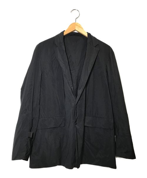 ESTNATION（エストネーション）ESTNATION (エストネーション) ストレッチタフタ シャツジャケット ブラック サイズ:Sの古着・服飾アイテム