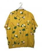 KARL HELMUTカールヘルム）の古着「花柄オープンカラーシャツ」｜イエロー