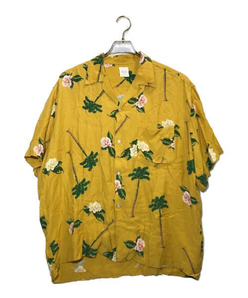 KARL HELMUT（カールヘルム）KARL HELMUT (カールヘルム) 花柄オープンカラーシャツ イエロー サイズ:表記なし（実寸サイズをご参照ください）の古着・服飾アイテム
