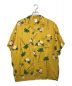 KARL HELMUT（カールヘルム）の古着「花柄オープンカラーシャツ」｜イエロー
