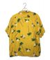 KARL HELMUT (カールヘルム) 花柄オープンカラーシャツ イエロー サイズ:表記なし（実寸サイズをご参照ください）：2980円