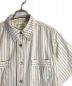 SUGAR CANE (シュガーケーン) ホワイト ウォバッシュ ストライプ ワークシャツ アイボリー サイズ:M：4800円