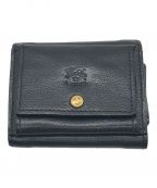 IL BISONTE（）の古着「3つ折り財布」｜ブラック