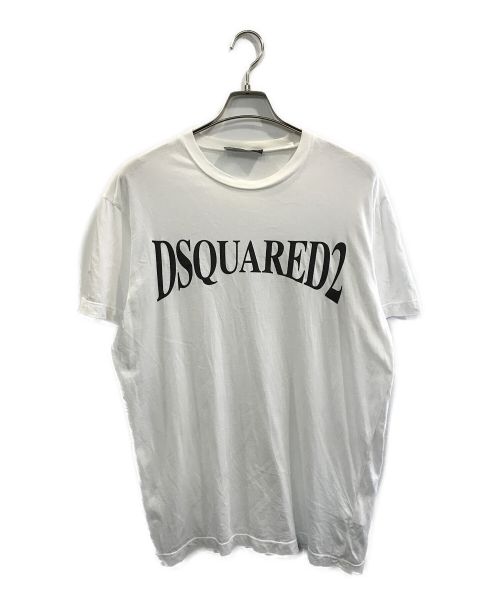 DSQUARED2（ディースクエアード）DSQUARED2 (ディースクエアード) ロゴプリントTシャツ ホワイト サイズ:XLの古着・服飾アイテム