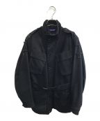 Paul Smith COLLECTIONポールスミス コレクション）の古着「スタンドカラーハンティングジャケット」｜ブラック