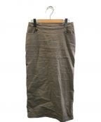 AP STUDIOエーピーストゥディオ）の古着「ウォッシュタイトスカート」｜カーキ