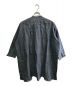 JURGEN LEHL (ヨーガンレール) 刺繍プルオーバーバンドカラーシャツ ブルー サイズ:M：7800円