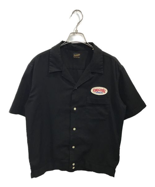 TENDERLOIN（テンダーロイン）TENDERLOIN (テンダーロイン) オープンカラーシャツ ブラック サイズ:Mの古着・服飾アイテム