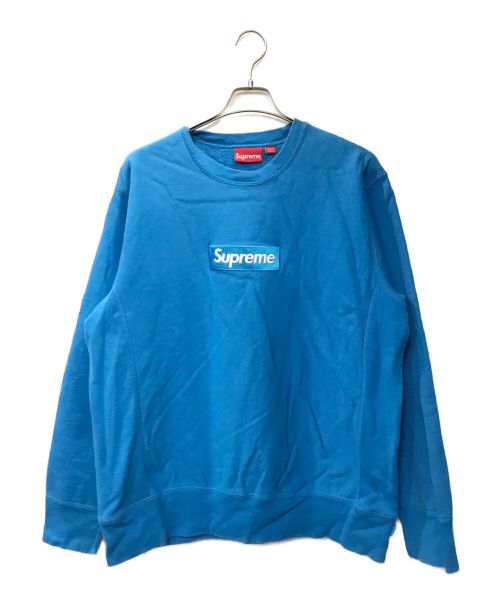 SUPREME（シュプリーム）Supreme (シュプリーム) Box Logo Crewneck ブルー サイズ:LARGEの古着・服飾アイテム