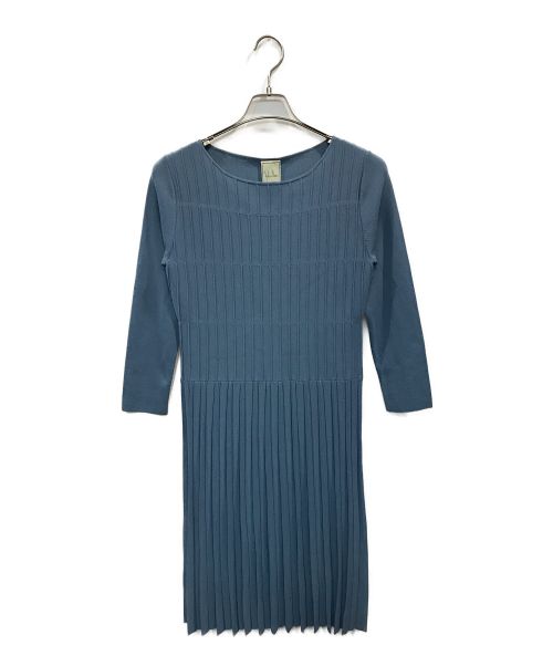 Sybilla（シビラ）Sybilla (シビラ) デザインニットドレス スカイブルー サイズ:Mの古着・服飾アイテム