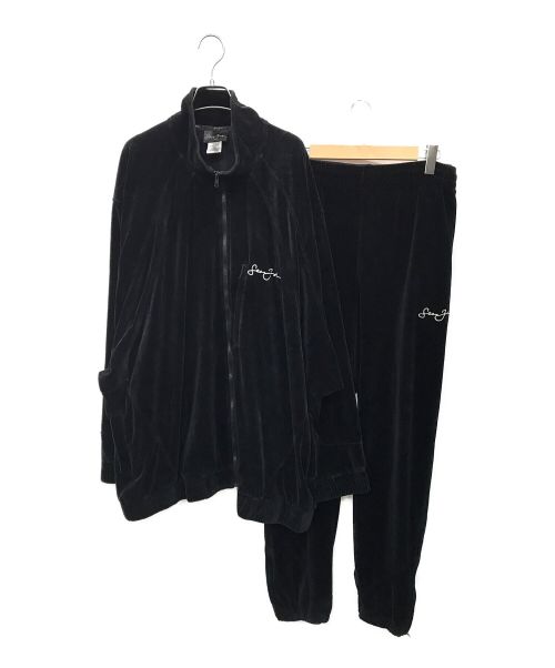 SEAN JOHN（ショーンジョン）SEAN JOHN (ショーンジョン) ベロアセットアップジャケット ブラック サイズ:３XBの古着・服飾アイテム