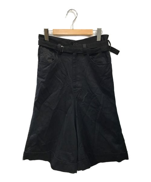Y's（ワイズ）Y's (ワイズ) クロップドワイドパンツ ブラック サイズ:2の古着・服飾アイテム