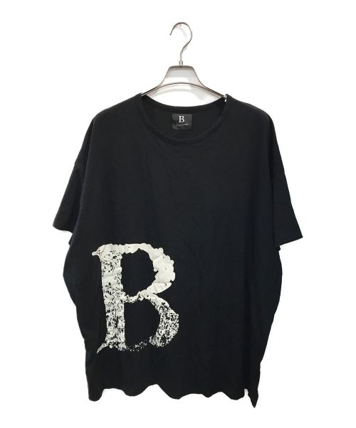 B Yohji Yamamoto（ビーヨウジヤマモト）B Yohji Yamamoto (ビーヨウジヤマモト) ロゴプリントTシャツ ブラック サイズ:2の古着・服飾アイテム