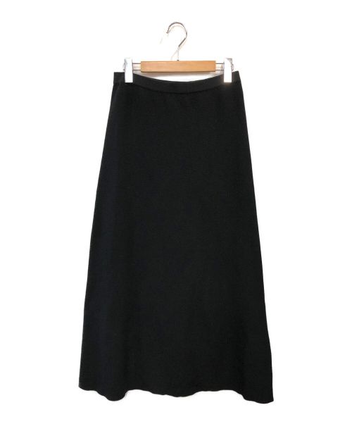 FRAMeWORK（フレームワーク）FRAMeWORK (フレームワーク) ウォッシャブルスムースフレアスカート ブラック サイズ:38の古着・服飾アイテム