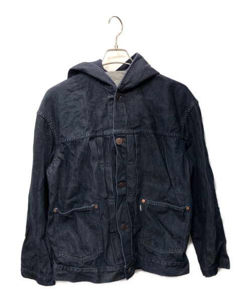 EVISU（エビス）EVISU (エビス) フーデットデニムジャケット インディゴ サイズ:42の古着・服飾アイテム