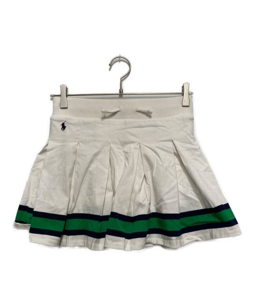POLO RALPH LAUREN（ポロ・ラルフローレン）POLO RALPH LAUREN (ポロ・ラルフローレン) Tennis skirt ホワイト×グリーン サイズ:150㎝の古着・服飾アイテム