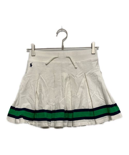 POLO RALPH LAUREN（ポロ・ラルフローレン）POLO RALPH LAUREN (ポロ・ラルフローレン) Tennis skirt ホワイト×グリーン サイズ:150㎝の古着・服飾アイテム