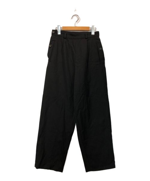 Y's（ワイズ）Y's (ワイズ) オールドウールギャバサイドアジャスターパンツ ブラック サイズ:記載無しの古着・服飾アイテム