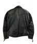 MORGAN MEMPHIS BELLE (モーガン メンフィス ベル) シングルライダースジャケット ブラック サイズ:M：12800円