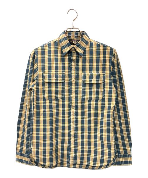 RRL（ダブルアールエル）RRL (ダブルアールエル) フランネルチェックシャツ ベージュ サイズ:XSの古着・服飾アイテム