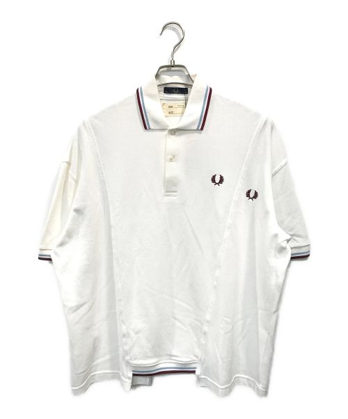 FRED PERRY（フレッドペリー）FRED PERRY (フレッドペリー) 77circa (ナナナナサーカ) TWIN TIPPEDポロシャツ ホワイト サイズ:36の古着・服飾アイテム