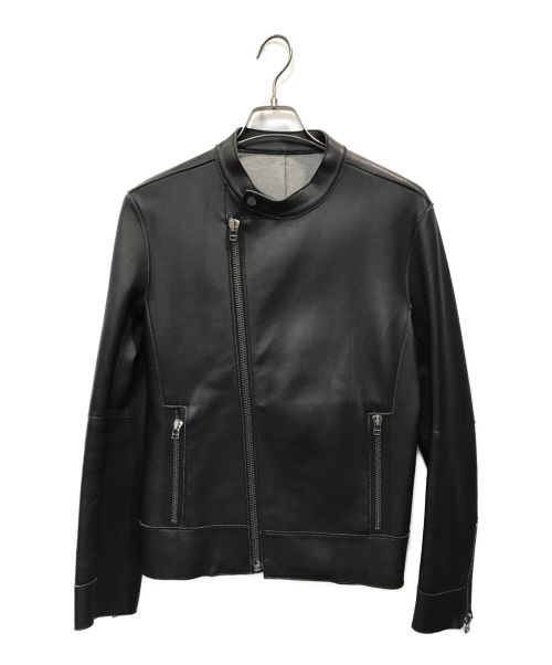 Calvin Klein（カルバンクライン）Calvin Klein (カルバンクライン) ライダースジャケット ブラック サイズ:36の古着・服飾アイテム