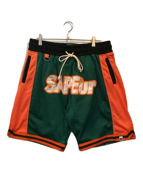 SAPEur（サプール）SAPEur (サプール) シューティングハーフパンツ グリーン サイズ:XLの古着・服飾アイテム