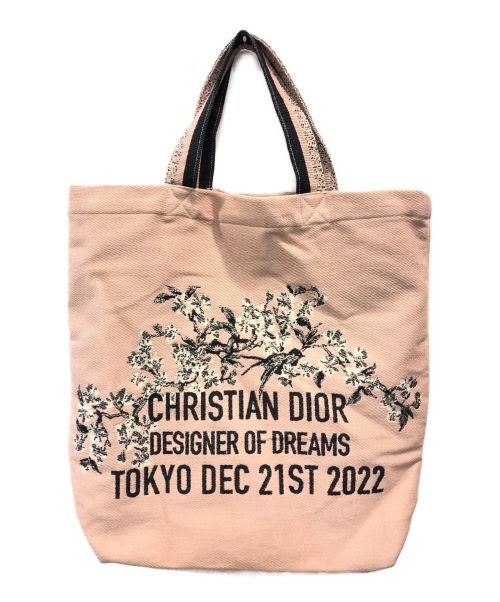 Christian Dior（クリスチャン ディオール）Christian Dior (クリスチャン ディオール) 東京都現代美術館限定トートバッグ ピンクの古着・服飾アイテム