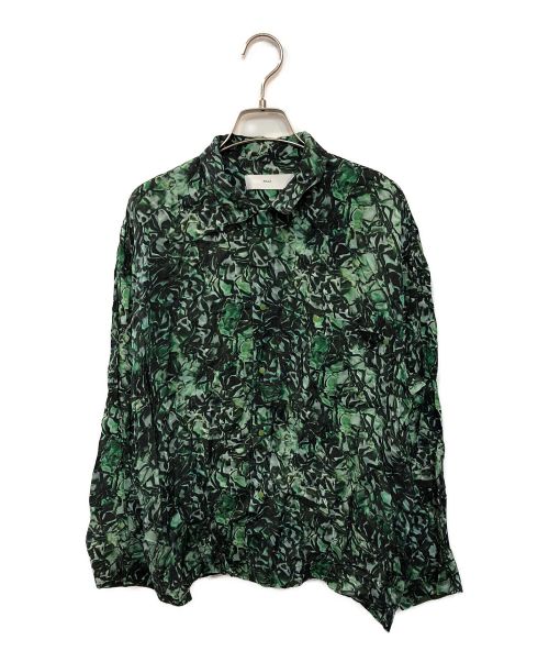 TOGA PULLA（トーガ プルラ）TOGA PULLA (トーガ プルラ) インナープリントシャツ グリーン サイズ:38の古着・服飾アイテム