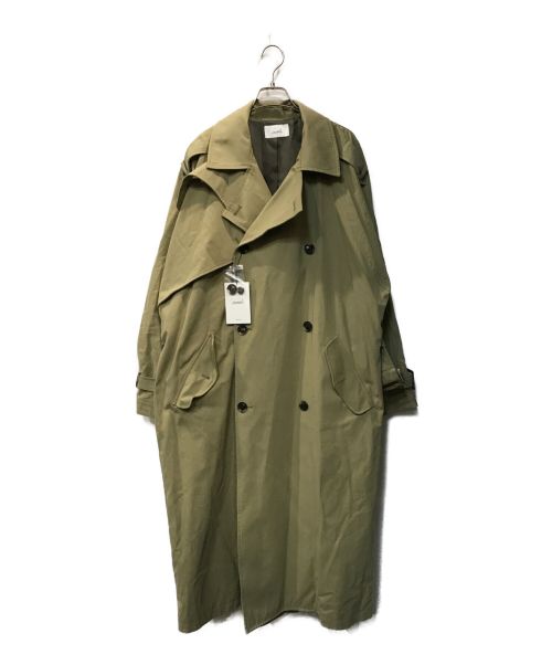 soerte（ソエルテ）soerte (ソエルテ) Oversized stand collar trenchcoat オリーブ サイズ:2の古着・服飾アイテム