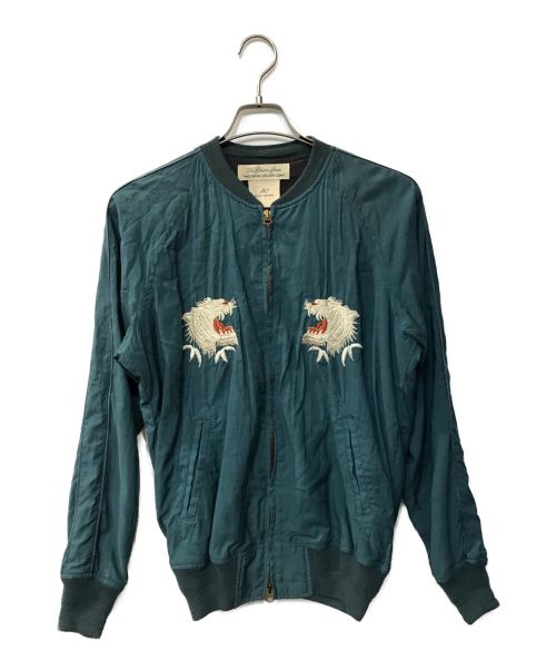 REMI RELIEF（レミレリーフ）REMI RELIEF (レミレリーフ) アラスカ刺繍ブルゾン スカイブルー サイズ:Sの古着・服飾アイテム