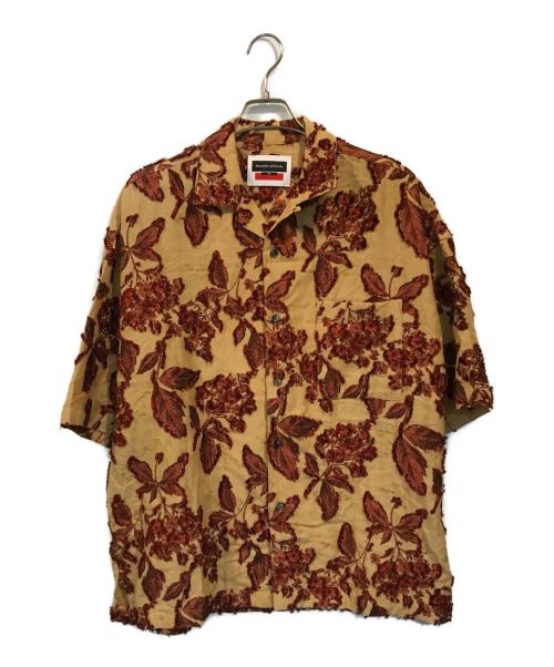 MAISON SPECIAL（メゾンスペシャル）MAISON SPECIAL (メゾンスペシャル) カットオフリーフジャガードプライムオーバーオープンカラーシャツ ベージュ サイズ:size00の古着・服飾アイテム