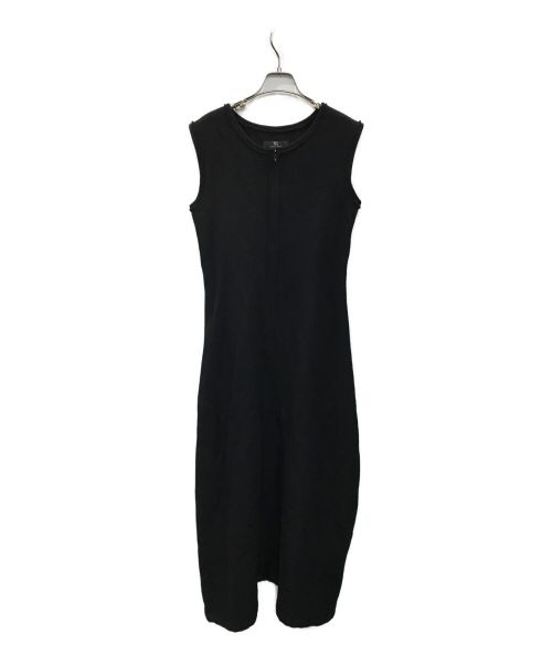 Y's（ワイズ）Y's (ワイズ) フロントジップノースリーブワンピース ブラック サイズ:3の古着・服飾アイテム
