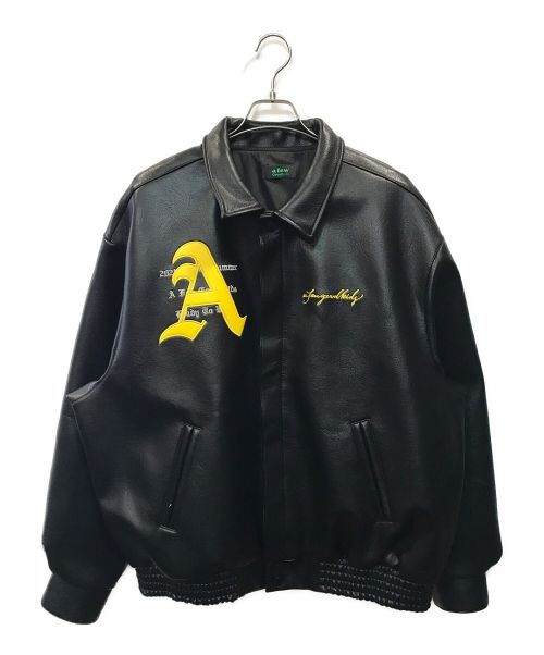 A FEW GOOD KIDS（アフューグッドキッズ）A FEW GOOD KIDS (アフューグッドキッズ) レーシング レザージャケット ブラック サイズ:XLの古着・服飾アイテム