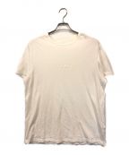 Martin Margiela 10マルタン・マルジェラ 10）の古着「反転ロゴ刺繍クルーネックTシャツ」｜ホワイト