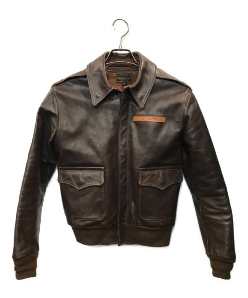 Eastman Leather Clothing（イーストマン レザー クロージング）EASTMAN LEATHER CLOTHING (イーストマン レザー クロージング) A-2レザージャケット ブラウン サイズ:36の古着・服飾アイテム