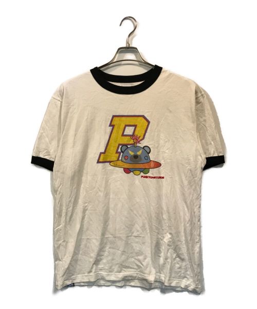 PUNKTUM（パンクタム）PUNKTUM (パンクタム) リンガープリントTシャツ ホワイト サイズ:Lの古着・服飾アイテム