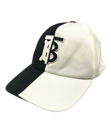 中古・古着通販】BURBERRY (バーバリー) TBロゴキャップ アイボリー 
