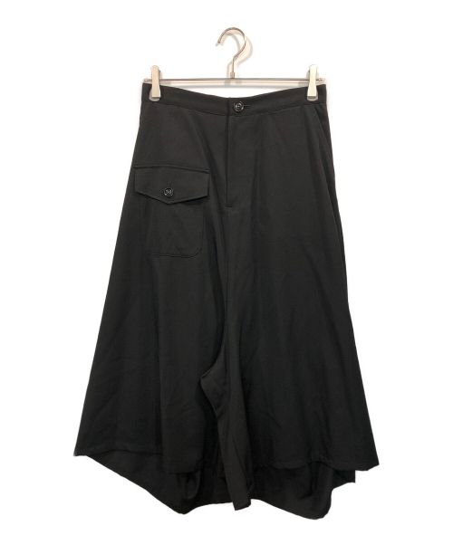 Y's（ワイズ）Y's (ワイズ) ワイドクロップドサルエルカーゴパンツ ブラック サイズ:1の古着・服飾アイテム