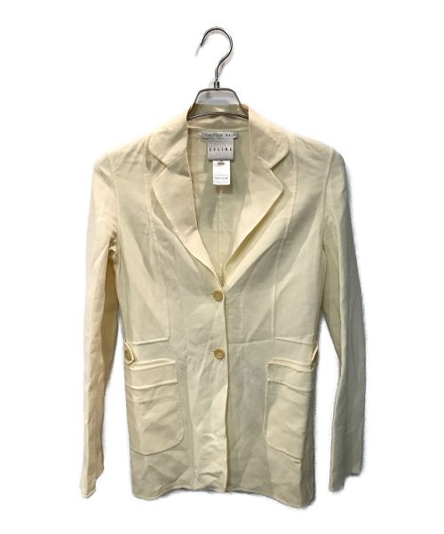 CELINE（セリーヌ）CELINE (セリーヌ) テーラードジャケット アイボリー サイズ:36の古着・服飾アイテム