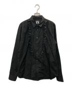 BLACK COMME des GARCONSブラック コムデギャルソン）の古着「フリルシャツ」｜ブラック
