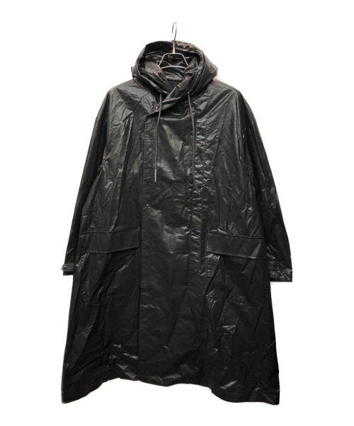 ONE GRAVITY（ワングラヴィティ）ONE GRAVITY (ワングラヴィティ) レザーライクフーデッドコート ブラック サイズ:Lの古着・服飾アイテム