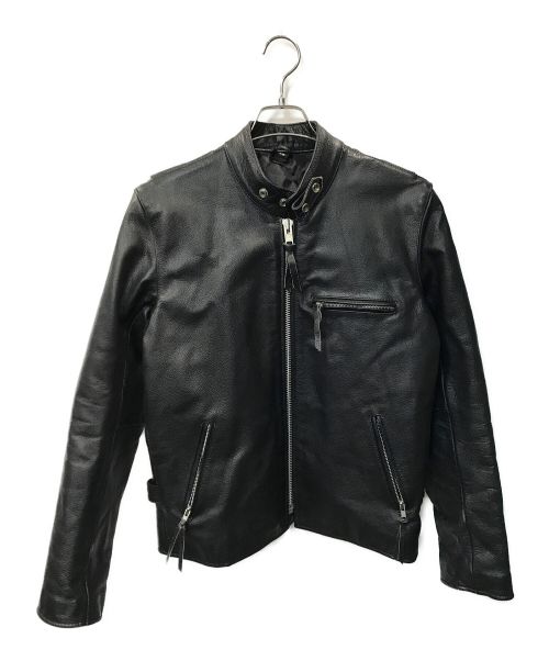 FREEDOM（フリーダム）FREEDOM (フリーダム) シングルライダースジャケット ブラック サイズ:40の古着・服飾アイテム